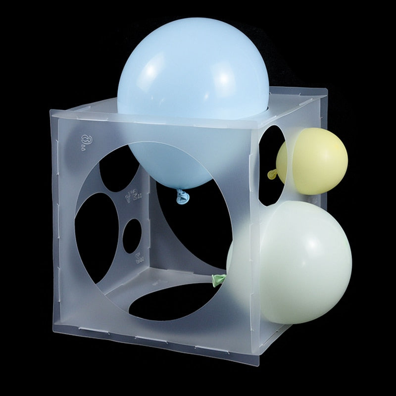 11 Hole Balloon Sizer Cube Box Measurement Tool for Balloon  Decorations Balloon Sizer Box Holey Box Balloon Sizer : Home & Kitchen