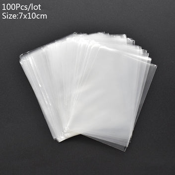 100Pcs Transparent Plastic Bags Candy Lollipop Cookie Packaging Clear Opp Cellophane Bag Christmas Gift Wedding Birthday Party