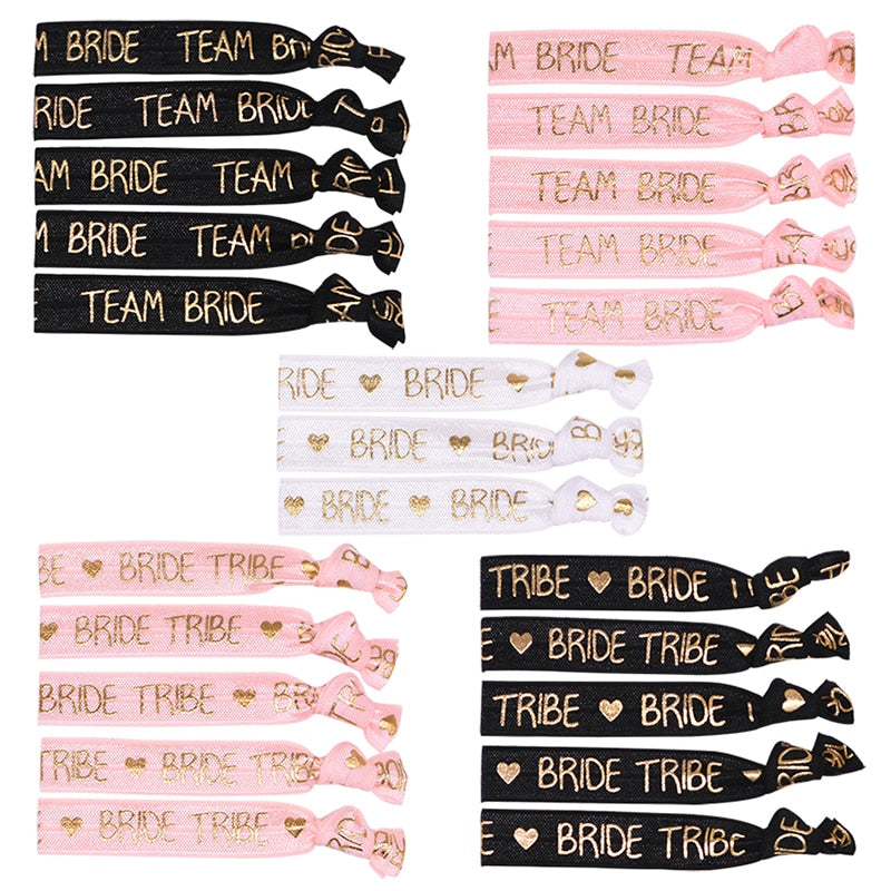 6/11pcs Team Bride Bachelorette Party Bracelet Bride To Be Decoration Accessories Hen Party Wedding Bridal Shower Supplies