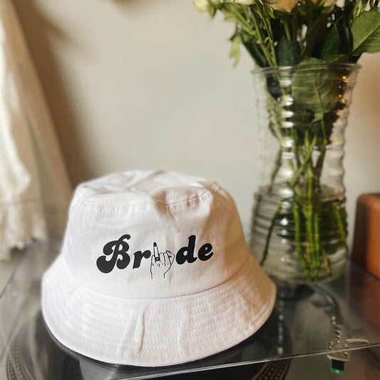 Bride to be Bucket Hat beach pool wedding engagement Bachelorette hen Party Bridal Shower Honeymoon Trip vacation Gift present