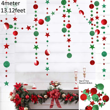4M 13ft Glitter Paper Banner Happy Birthday Party Decoration First 1st Kids Boy Girl Adult Rose Gold Garland Wedding Baby Shower