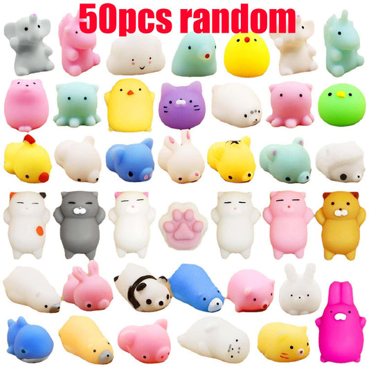 5-50PCS For Kis Party Gift Squishy Toy Cute Animal Antistress Ball Squeeze Mochi Rising Toys Abreact Soft Sticky Stress Relief