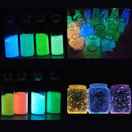 Colorful Night Light Sand Super Bright Micro View Night Light Sand  Glow In The Dark Sandblasting Glowing Props Decor For Party