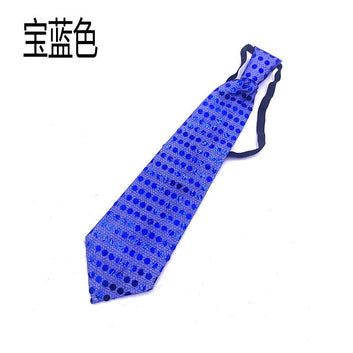 Glow Sequin Luminous Glow Tie Colorful Flash Glow Tie Happy Luminous Party Decoration Kid's Favor Dressing