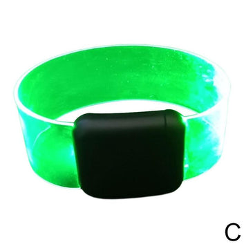 LED Battery Light-emitting Bracelet Running Armband Flashing Safety Light Band Entertainment party Luminous Cheering Props