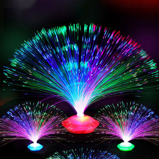 Colorful LED Optic Fiber Flower Light Star Sky Shaped Valentine Party Lamp Day Atmosphere Home Decoration Night Festival