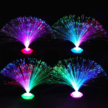 Colorful LED Optic Fiber Flower Light Star Sky Shaped Valentine Party Lamp Day Atmosphere Home Decoration Night Festival