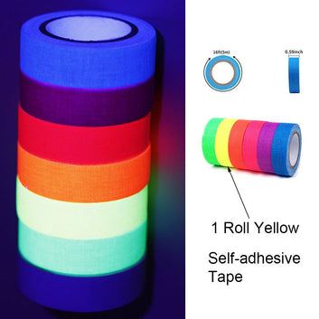 Neon Glow Party Supplies Neon Balloon UV Tapes Birthday Banner Garland Glow Bracelets Lollipop Blacklight Party Decorarations