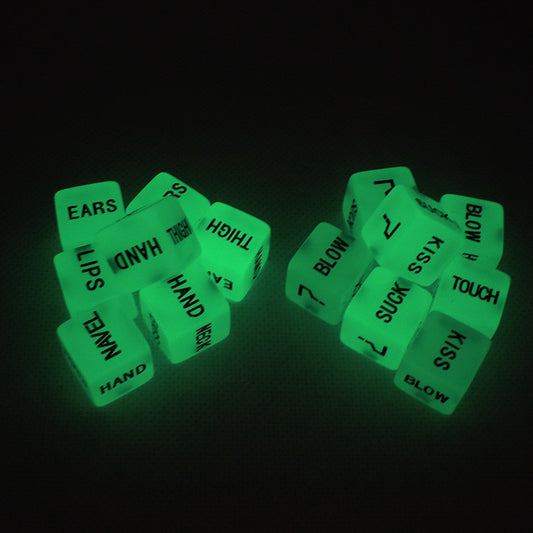 Funny Glow In Dark Love Dice Toys Adult Couple Lovers Games Aid Sex Party Toy Valentines Day Gift For Boyfriend Girlfriend