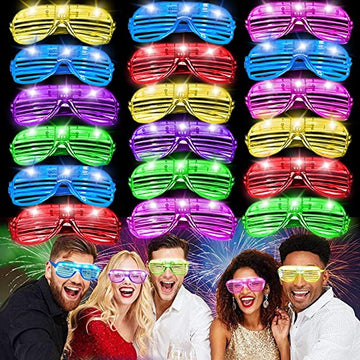 10/20/40/60 Pcs Glow in the Dark Led Glasses Light Up Sunglasses Neon Party Favors Glow Glasses for Kids Adults Party Supplies