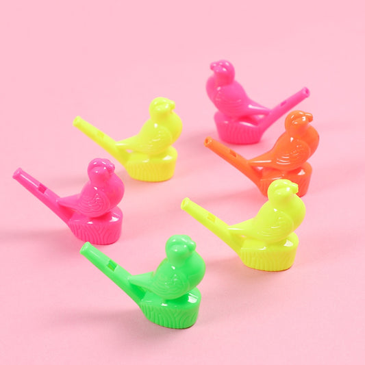 10Pcs/set Kawaii Colorful Water Bird Whistles Toys for Kid Birthday Party Favors Goody Bags Giveaways Pinata Class Treasure Box