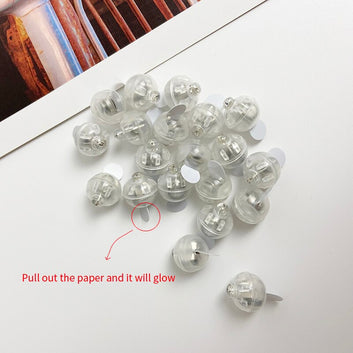 10pcs/lot Round Ball Led Balloon Lights Mini Flash Lamps for Lantern Christmas Wedding Party Decoration White Yellow Pink Color