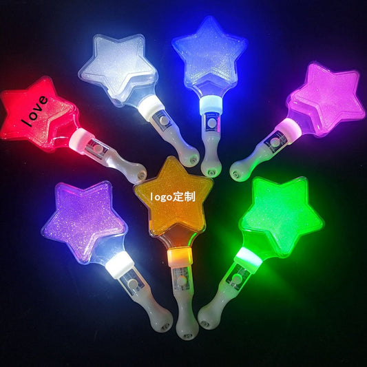 Glowing LED Magic Star Wand Gifts Luminous Party Decoration Light Stick Kids Boys Girls Happy Fluorescent  Birthday Party Decors