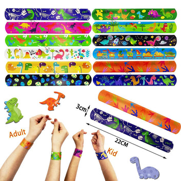 10/40 Pcs Snap Bracelets - Pinata Toy Loot/Party Bag Fillers Kids Pocket Slap Band Gift For Boys Girls Birthday Party Favors