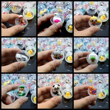 10Pcs Transparent Ball Capsule Toys Kids Birthday Party Favors Baby Shower Guest Gift Souvenir Pinata Fillers Blind Mystery Box