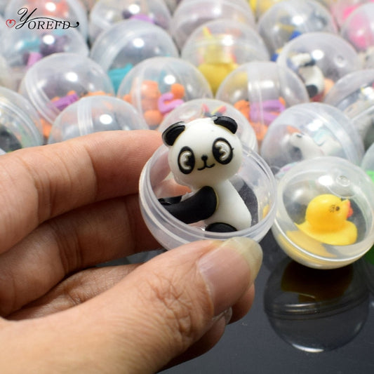 10Pcs Transparent Ball Capsule Toys Kids Birthday Party Favors Baby Shower Guest Gift Souvenir Pinata Fillers Blind Mystery Box